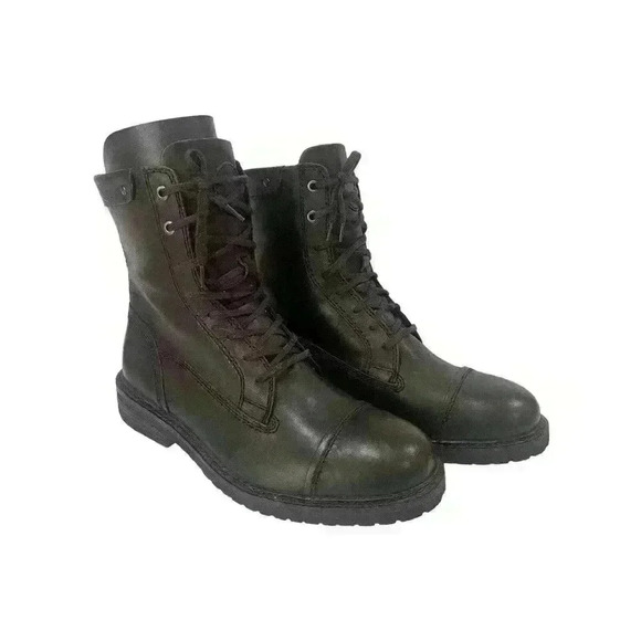 DIESEL UNPLAGGED Men's Brown Leather Boots Casual, Ankle Size US 11.5 EUR 45 - Picture 4 of 14